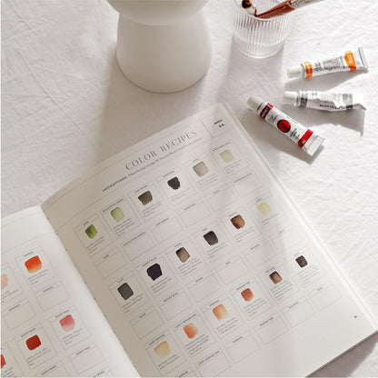 Watercolor Workbook: 30-Minute Beginner Botanical Projects on Premium Watercolor