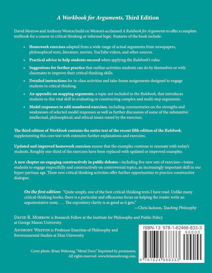 A Workbook for Arguments: a Complete Course in Critical Thinking