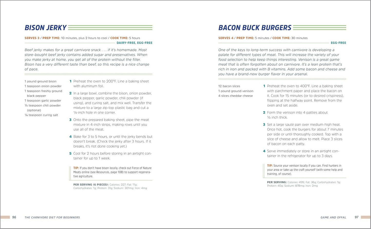 The Carnivore Diet for Beginners: Recipes and Meal Plans for Weight Loss, Health