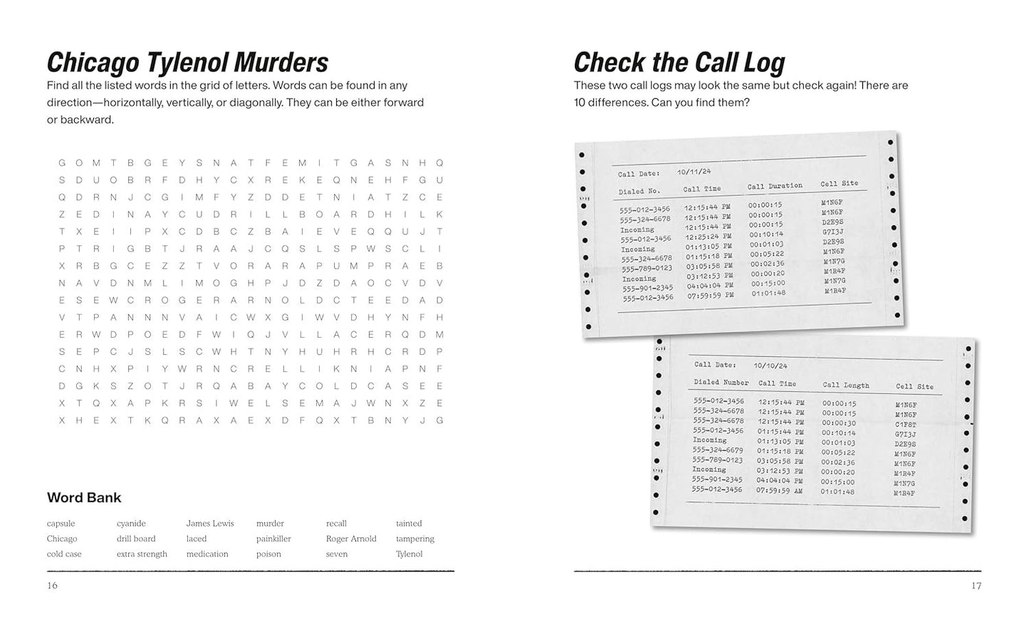 True Crime Trivia & Activity Book: Untangle the Secrets behind History'S Most Gr