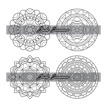 100 Mini Mandalas: a Mandala Coloring Book for Adults and Kids with Easy, Cute,