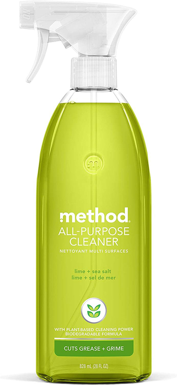 All-Purpose Cleaner Spray, Lime + Sea Salt, Plant-Based and Biodegradable Formul