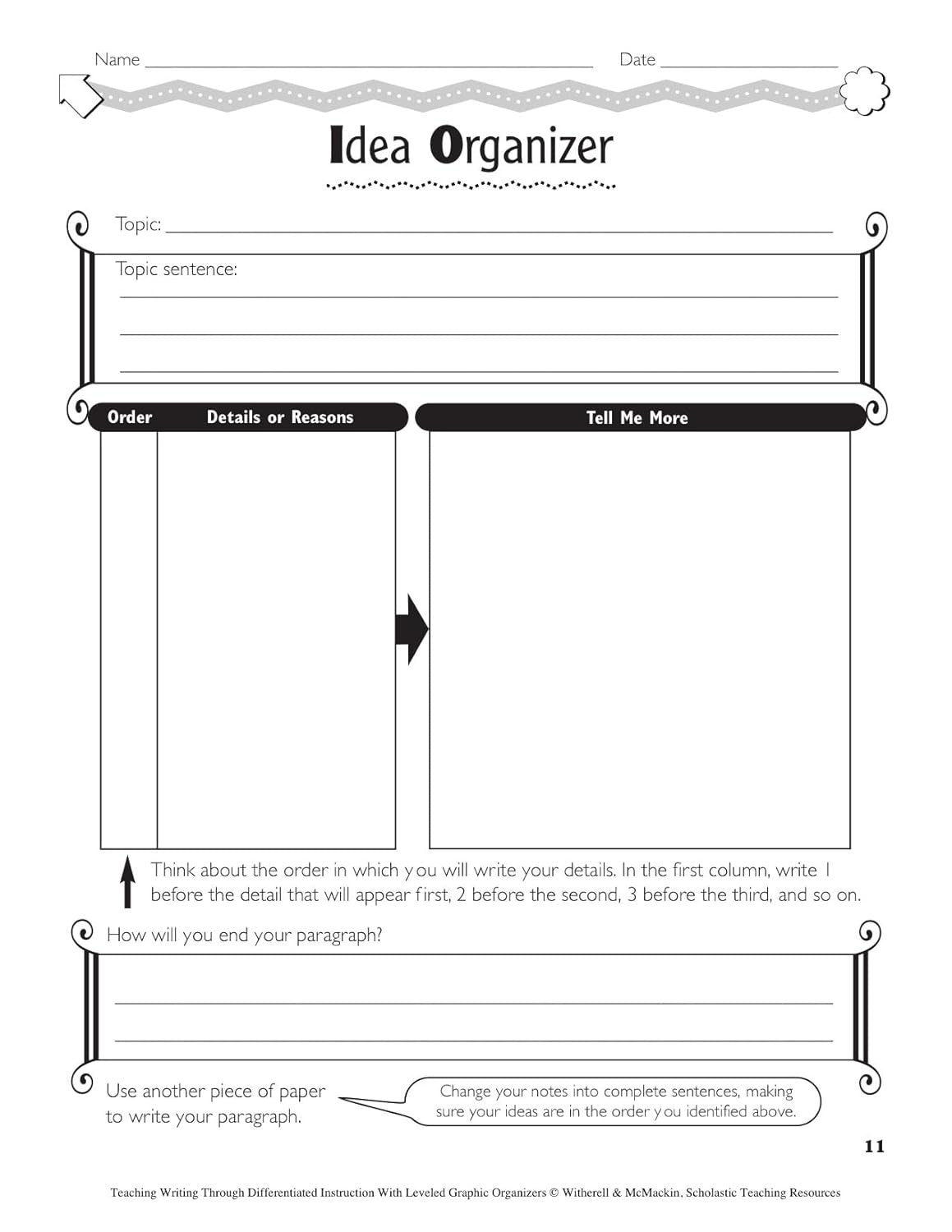 Teaching Writing through Differentiated Instruction with Leveled Graphic Organiz