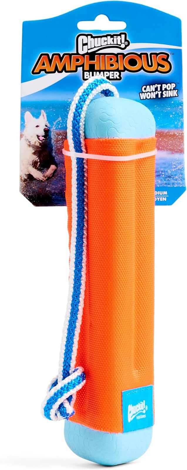 Amphibious Bumper Fetch Stick Toy for Dogs - Floats in Water - Interactive Dog T