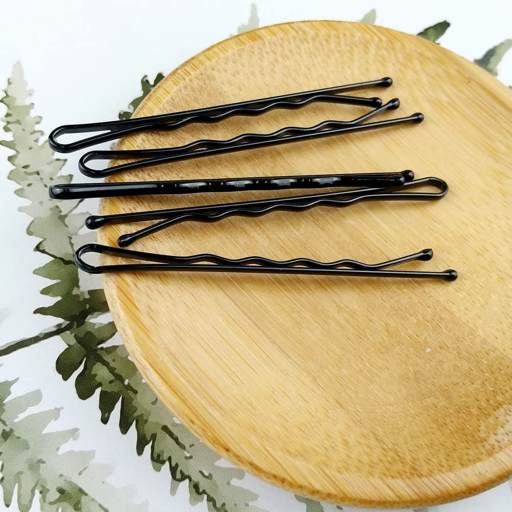 220Pcs Large 2.76-Inch Bobby Pins for Women, Super Grip Black Hair Clips with Bo