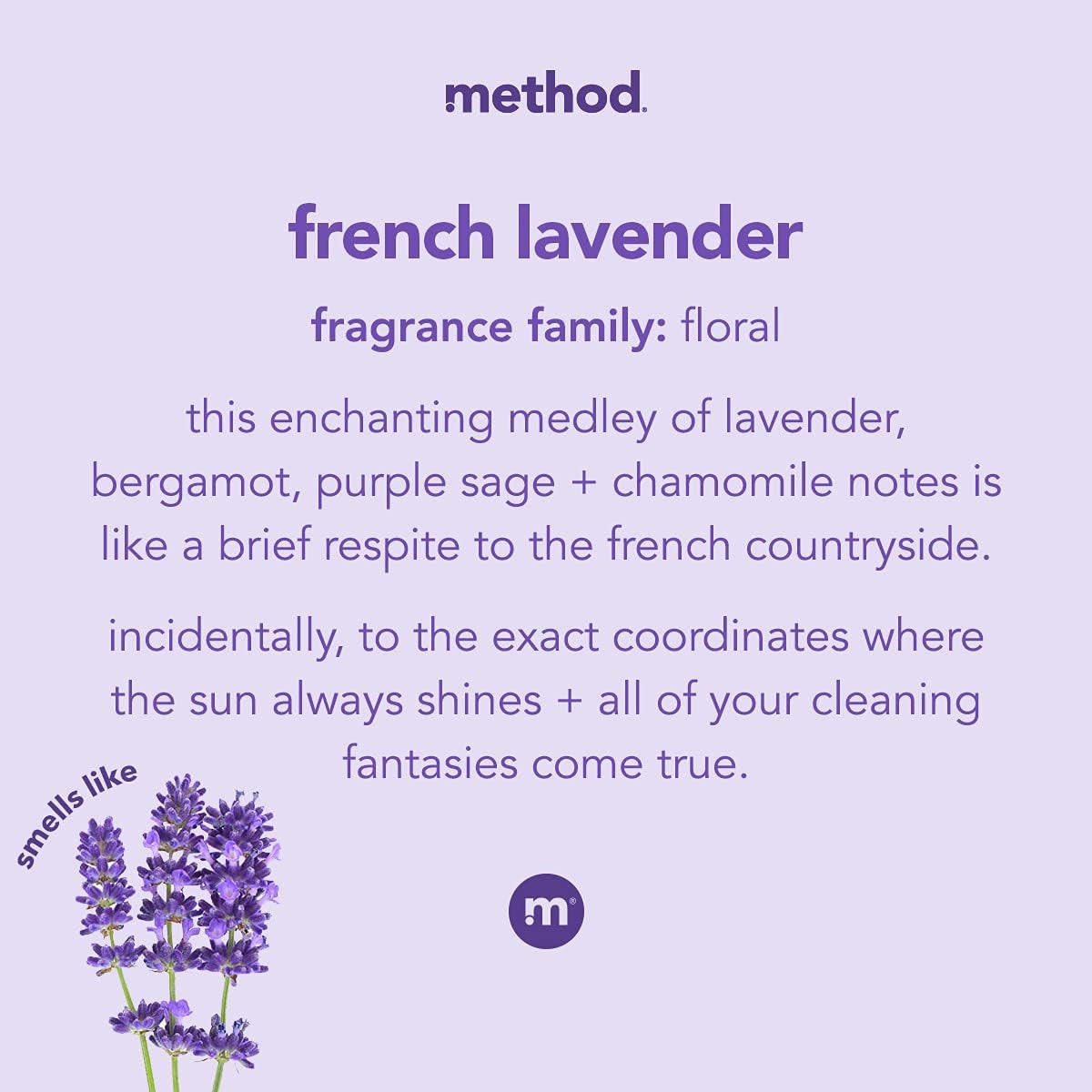 All-Purpose Cleaner Spray, French Lavender, Plant-Based and Biodegradable Formul