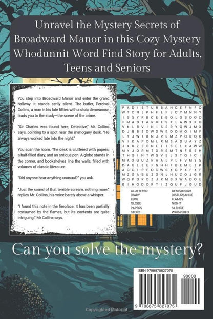 Murder Mystery Word Search Puzzle: Unravel the Mystery Secrets of Broadward Mano
