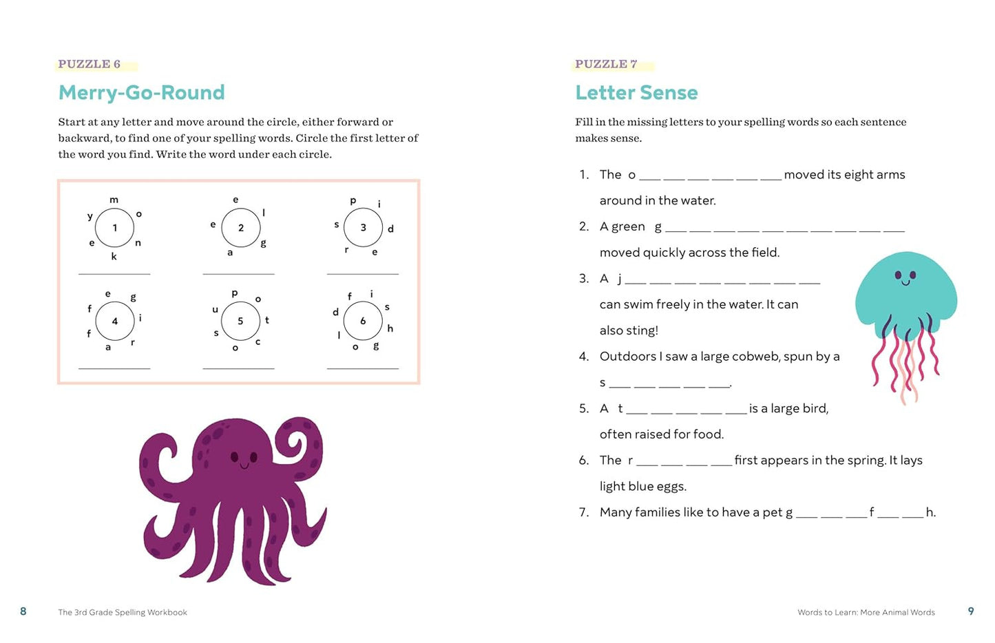 The 3Rd Grade Spelling Workbook: 95+ Games and Puzzles to Improve Spelling Skill
