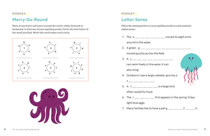 The 3Rd Grade Spelling Workbook: 95+ Games and Puzzles to Improve Spelling Skill