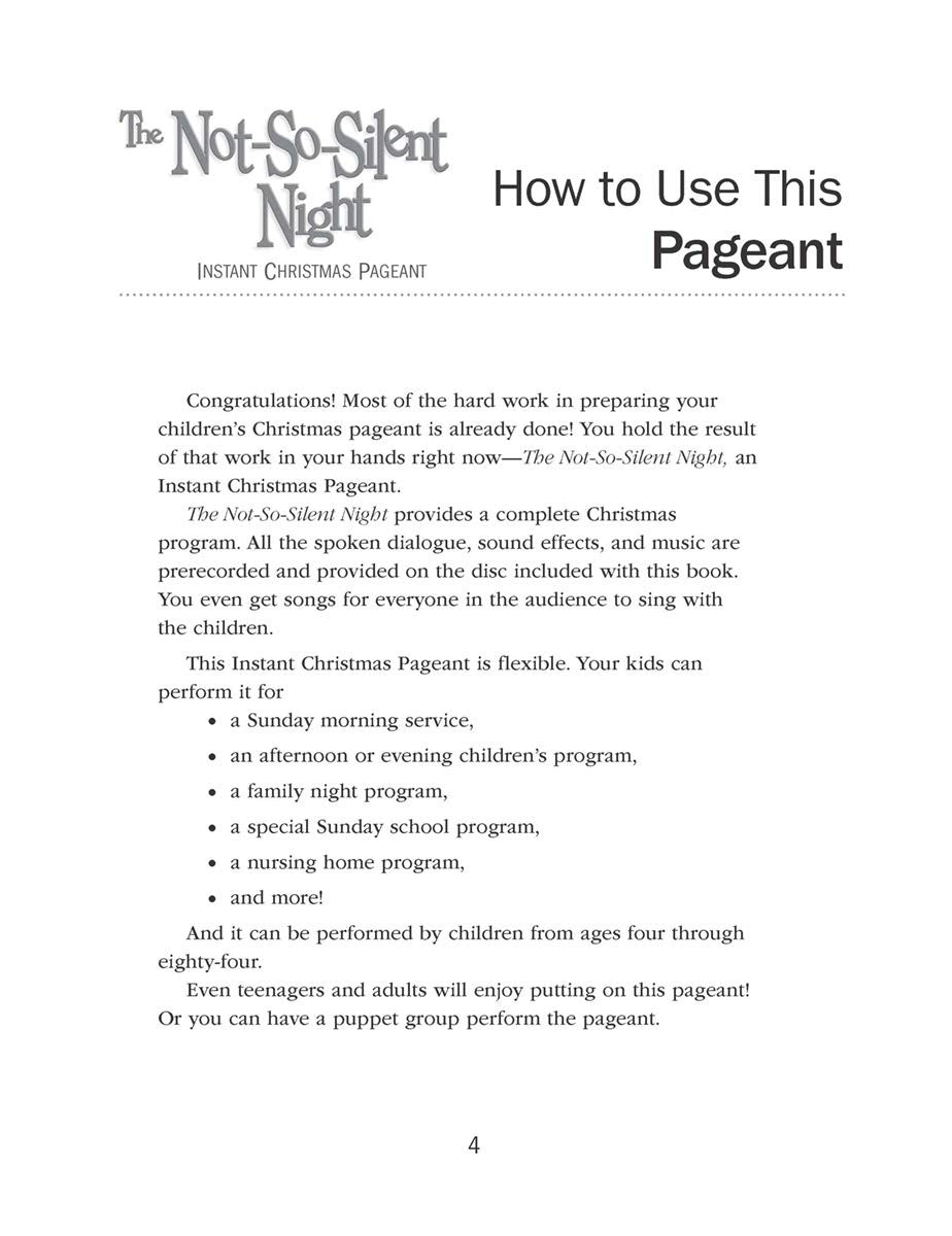 The Not-So-Silent-Night: Instant Christmas Pageant (Just Add Kids!)