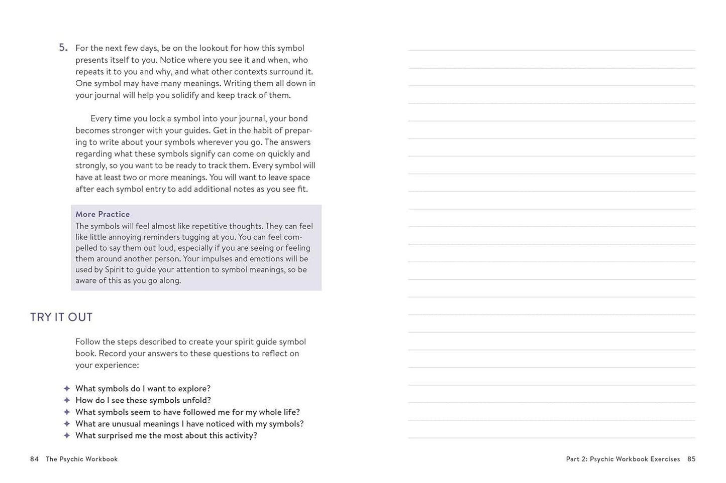 The Psychic Workbook: a Beginner'S Guide to Activities and Exercises to Unlock Y