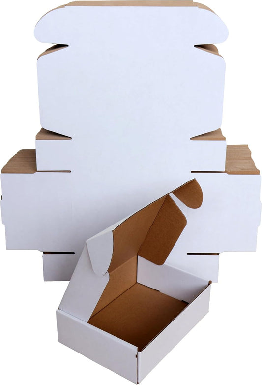 7X5X2 50Pcs Small Shipping Brown Corrugated Cardboard Mailer Boxes for Packaging