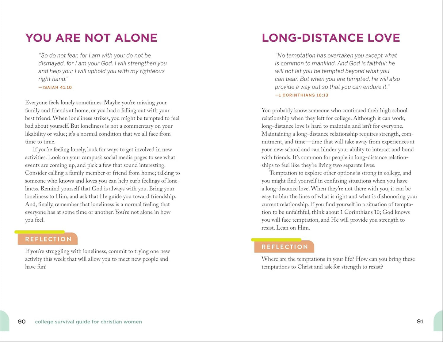 The College Survival Guide for Christian Women: 5-Minute Devotions for Strength,