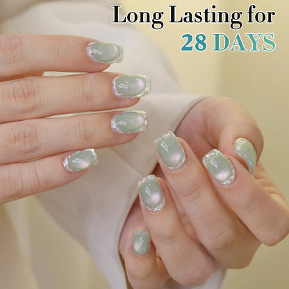 0.5 OZ Cat Eye Gel Polish with Magnet 15ML Holographic Glitter Shimmer Transluce