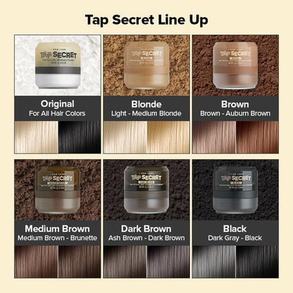Tap Secret Dry Shampoo Powder with Biotin - Tap Secret Blonde | Strengthening &