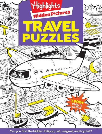 Travel Puzzles: Kids Travel Activity Book with over 100 Hidden Picture Puzzles,