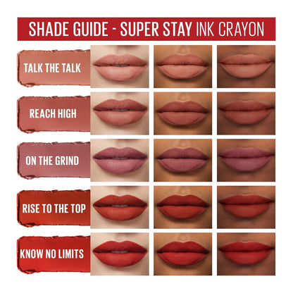 Super Stay Ink Crayon Lipstick Makeup, Precision Tip Matte Lip Crayon with Built