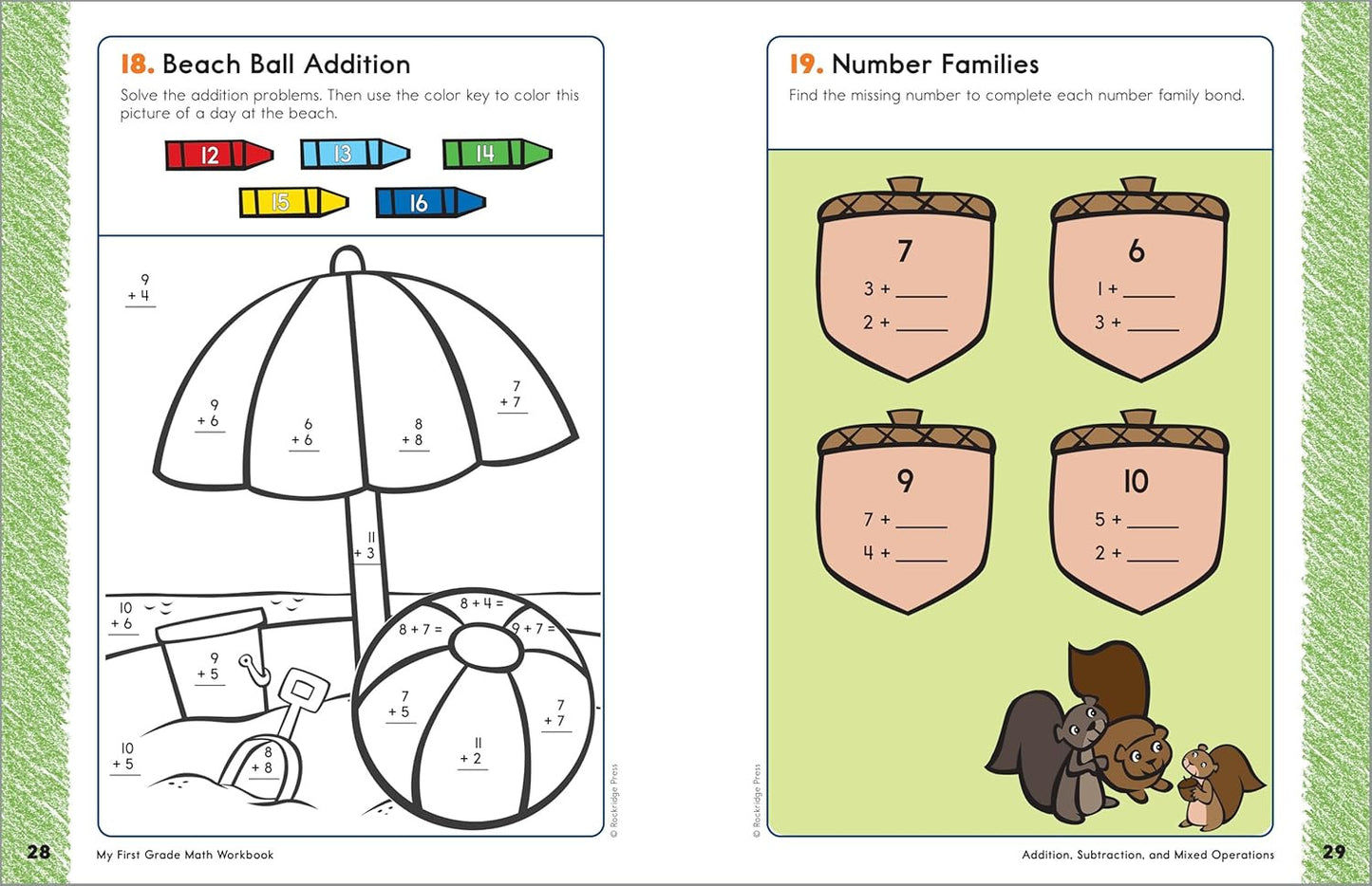 My First Grade Math Workbook: 101 Games & Activities to Support First Grade Math