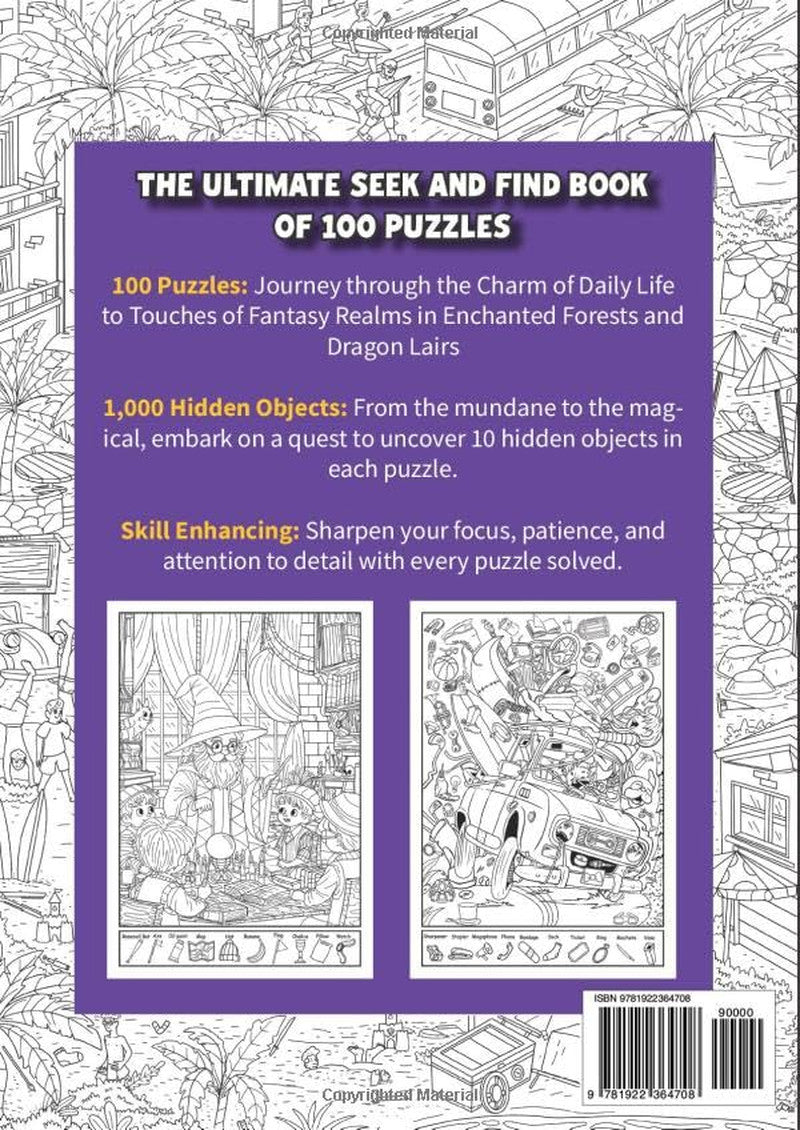 The Ultimate Seek & Find Book of 100 Puzzles: Search and Find 1000 Hidden Object