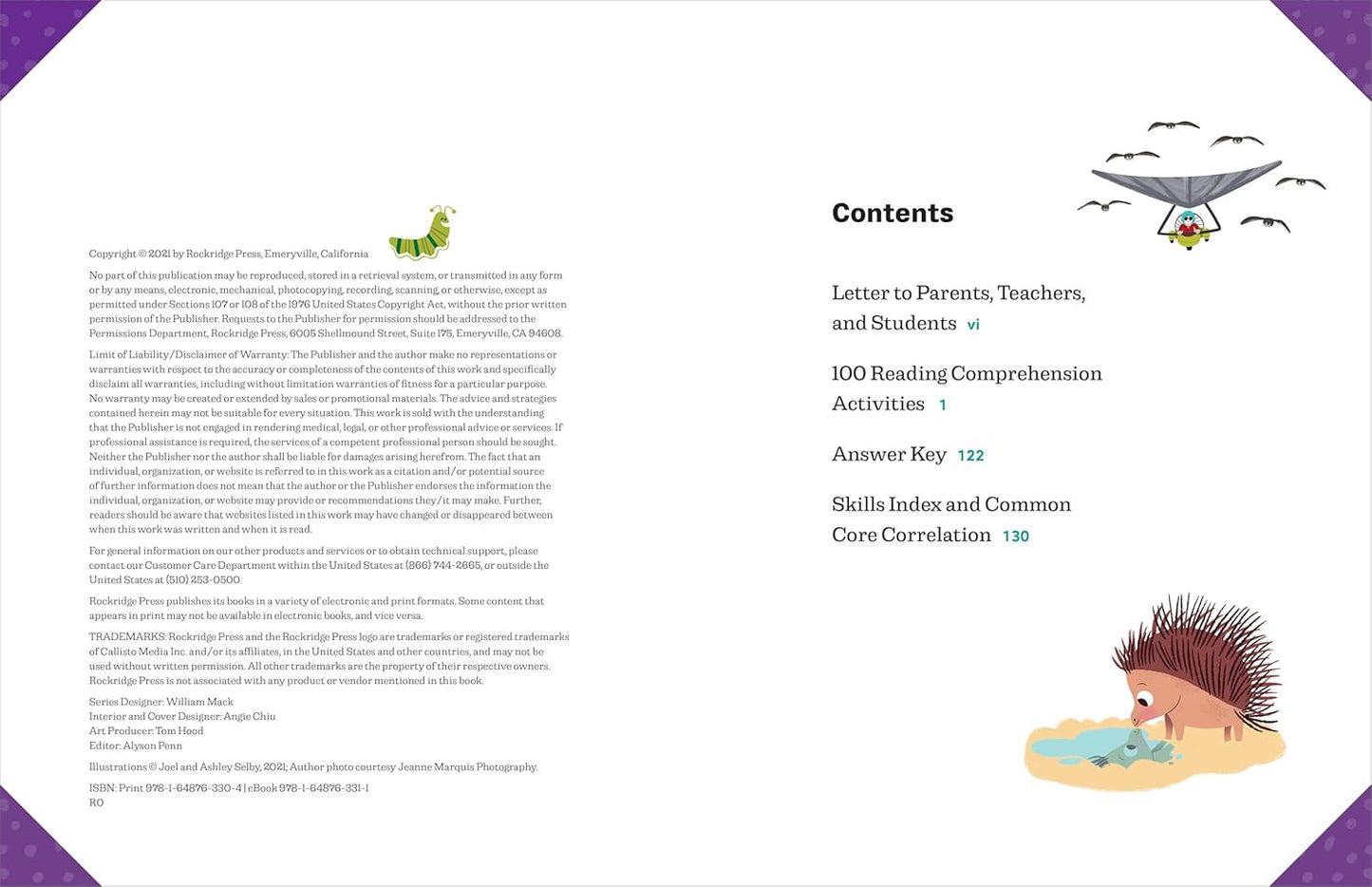 The Big Book of Reading Comprehension Activities, Grade 4: 100 Activities for Af