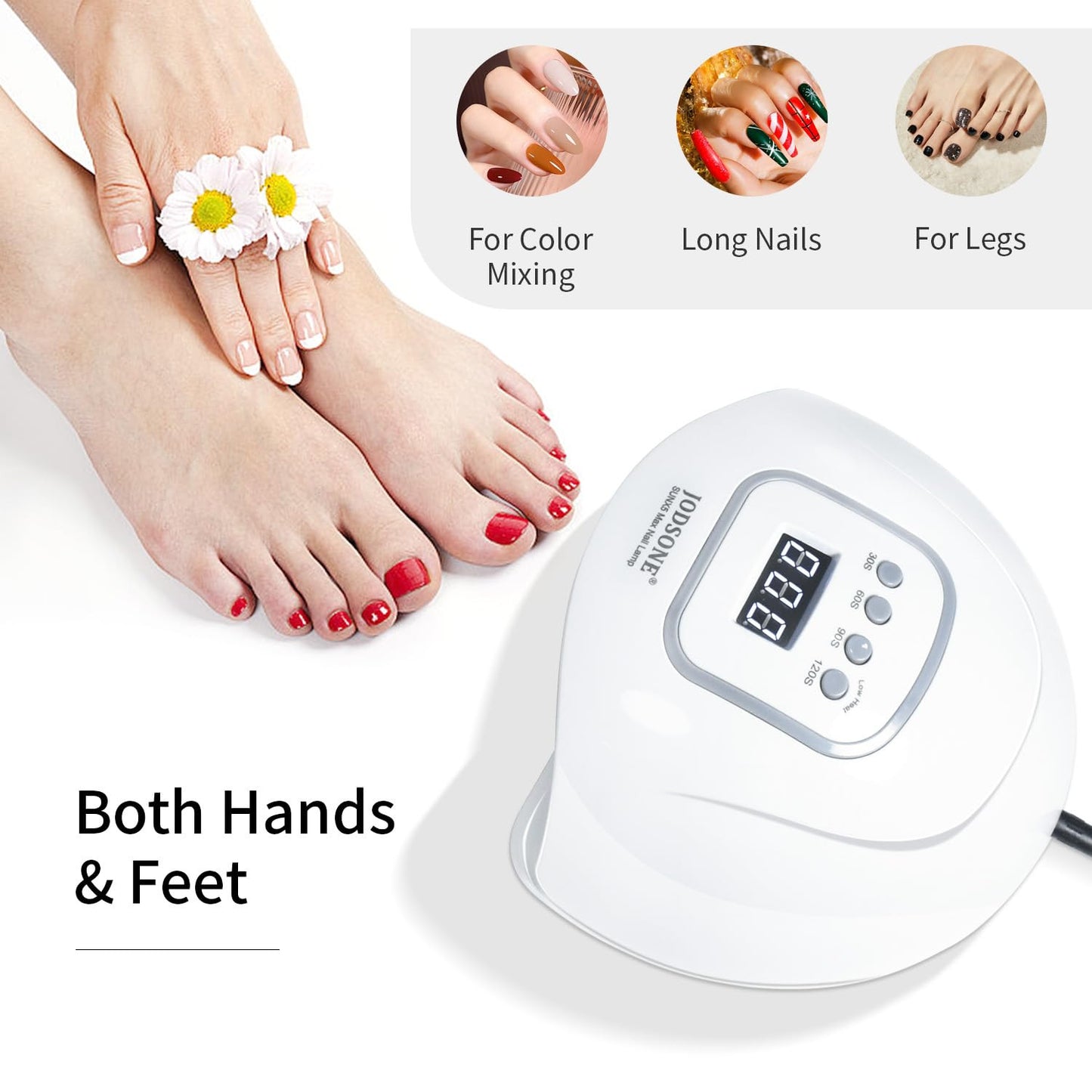 U V LED Nail Lamp, Nail Dryer for Gel Polish, Led Light with Automatic Sensor &