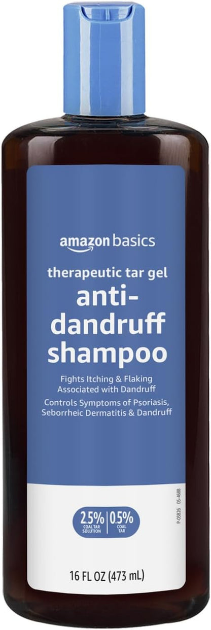 Therapeutic plus Coal Tar Anti-Dandruff Shampoo 0.5% Coal Tar, 16 Fl Oz, Pack of