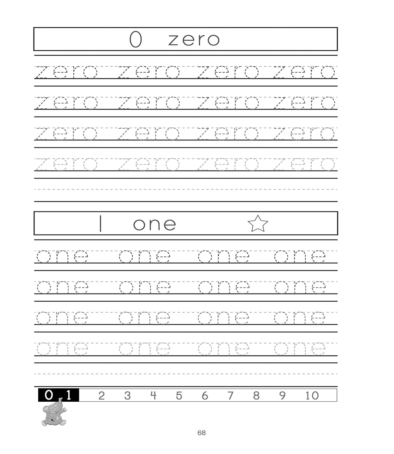 Number Tracing Book for Preschoolers: Preschool Numbers Tracing Math Practice Wo