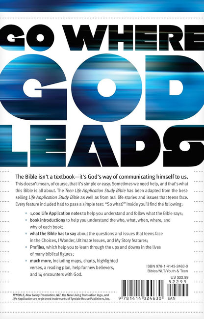 Tyndale NLT Teen Life Application Study Bible (Paperback), NLT Study Bible with