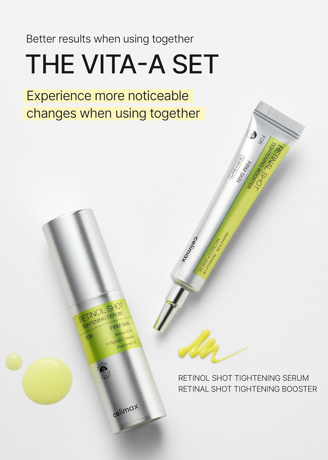 the Vita a Retinal Shot Tightening Booster | with Retinal 0.1%, Matryxyl 3%, Por