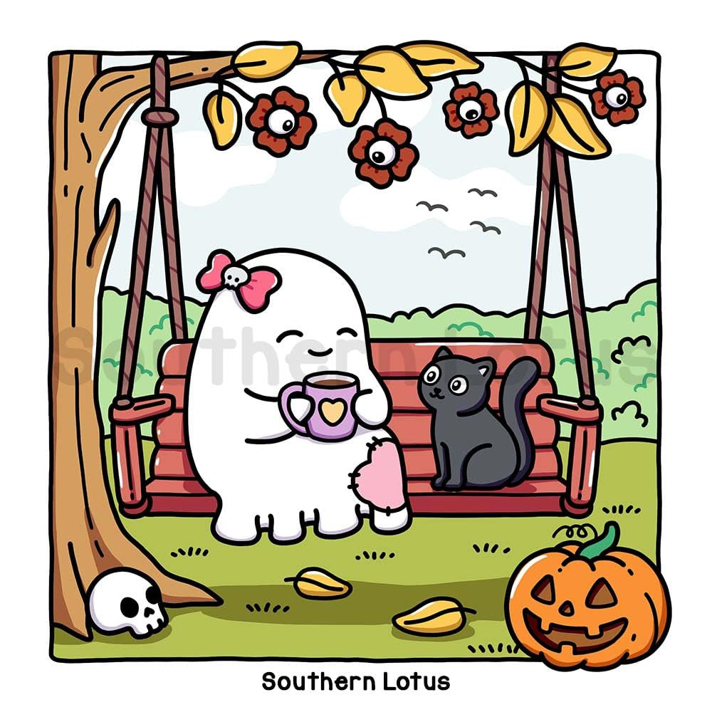 Very Demure Very Spooky: Coloring Book for Adults and Teens Featuring Creepy Ado