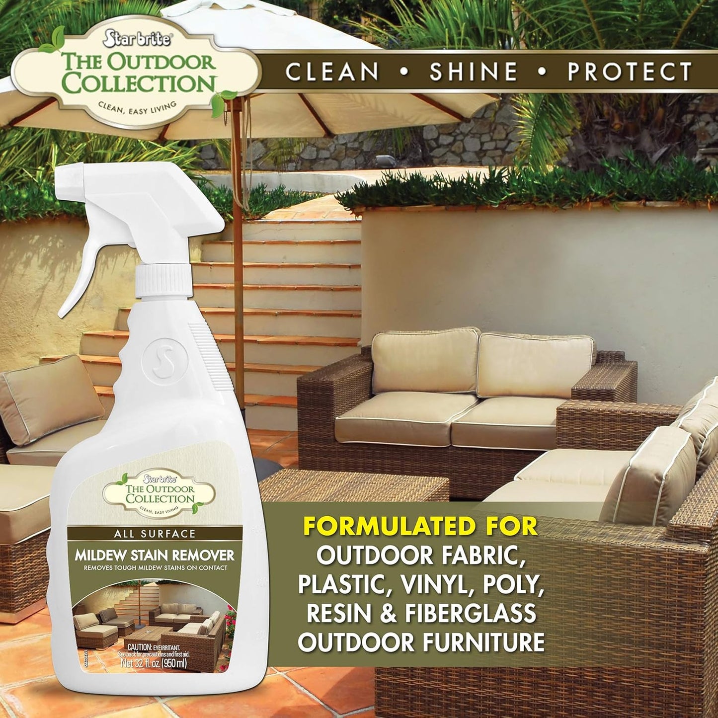 the Outdoor Collection Mildew Stain Remover - 32 OZ (54432)