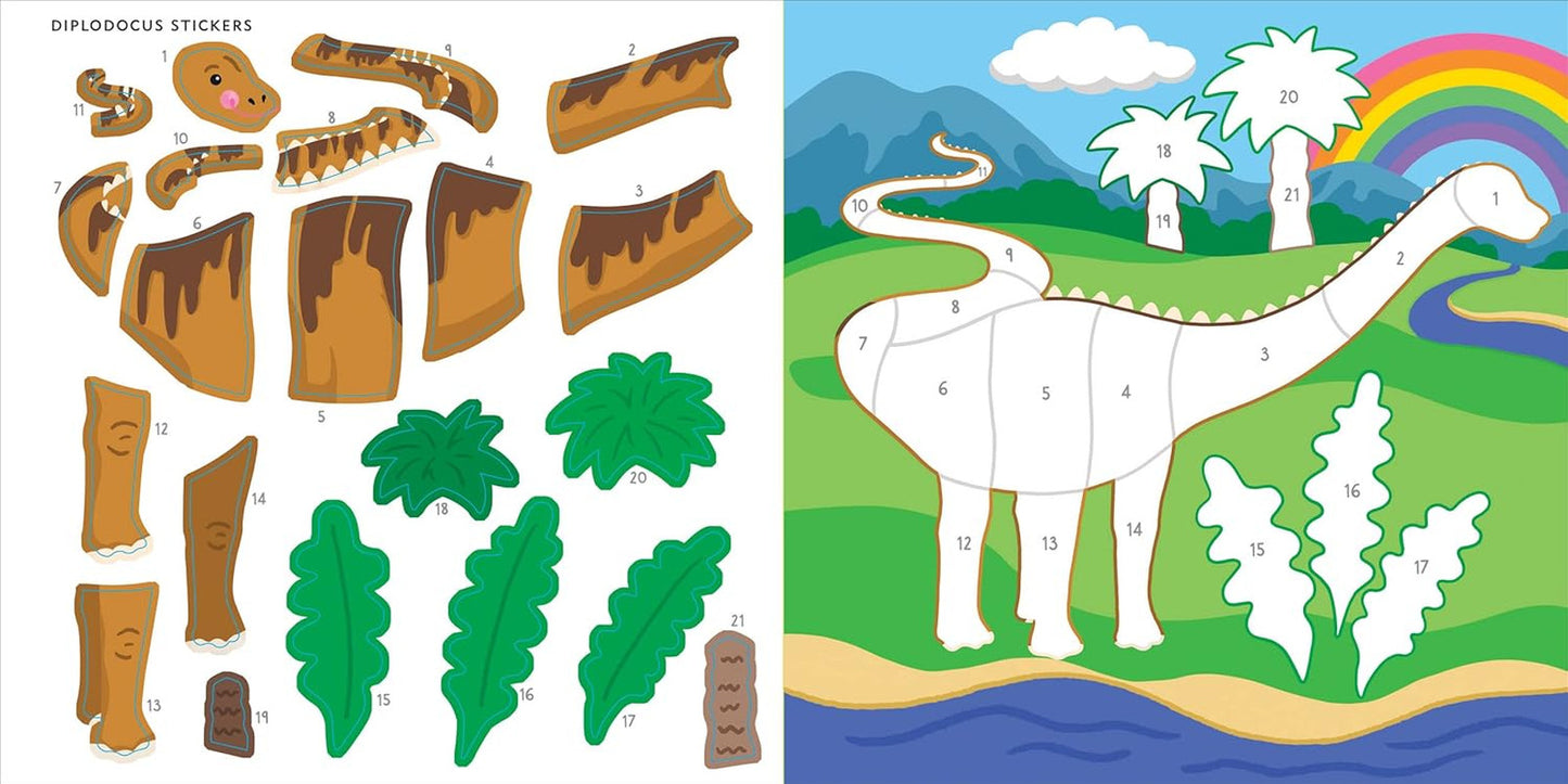 My First Color-By-Sticker Book - Dinosaurs