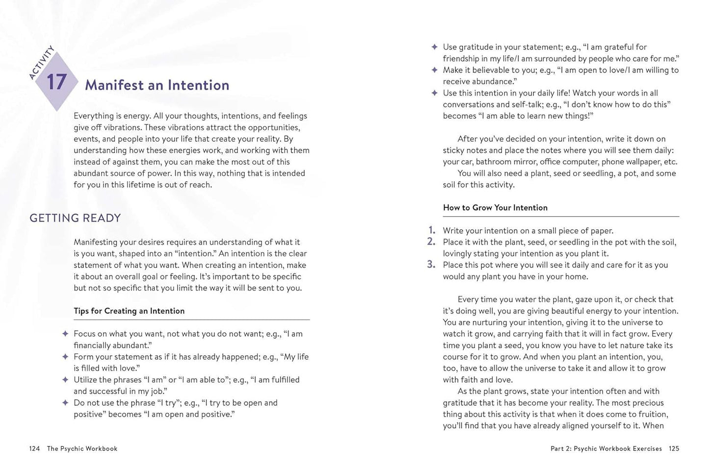 The Psychic Workbook: a Beginner'S Guide to Activities and Exercises to Unlock Y