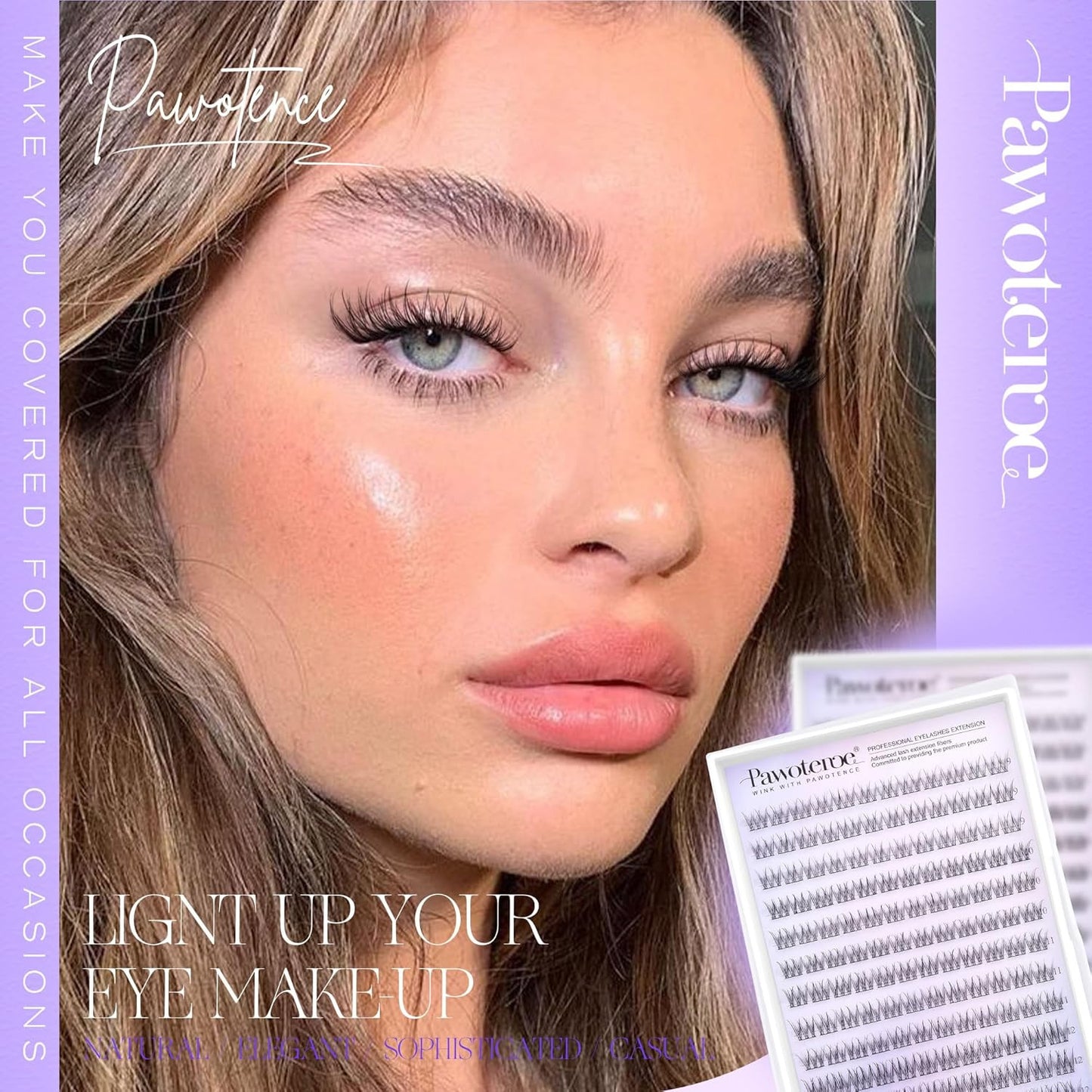 Natural Lash Clusters Wispy Cluster Eyelash Extensions 144Pcs Eyelash Clusters 9