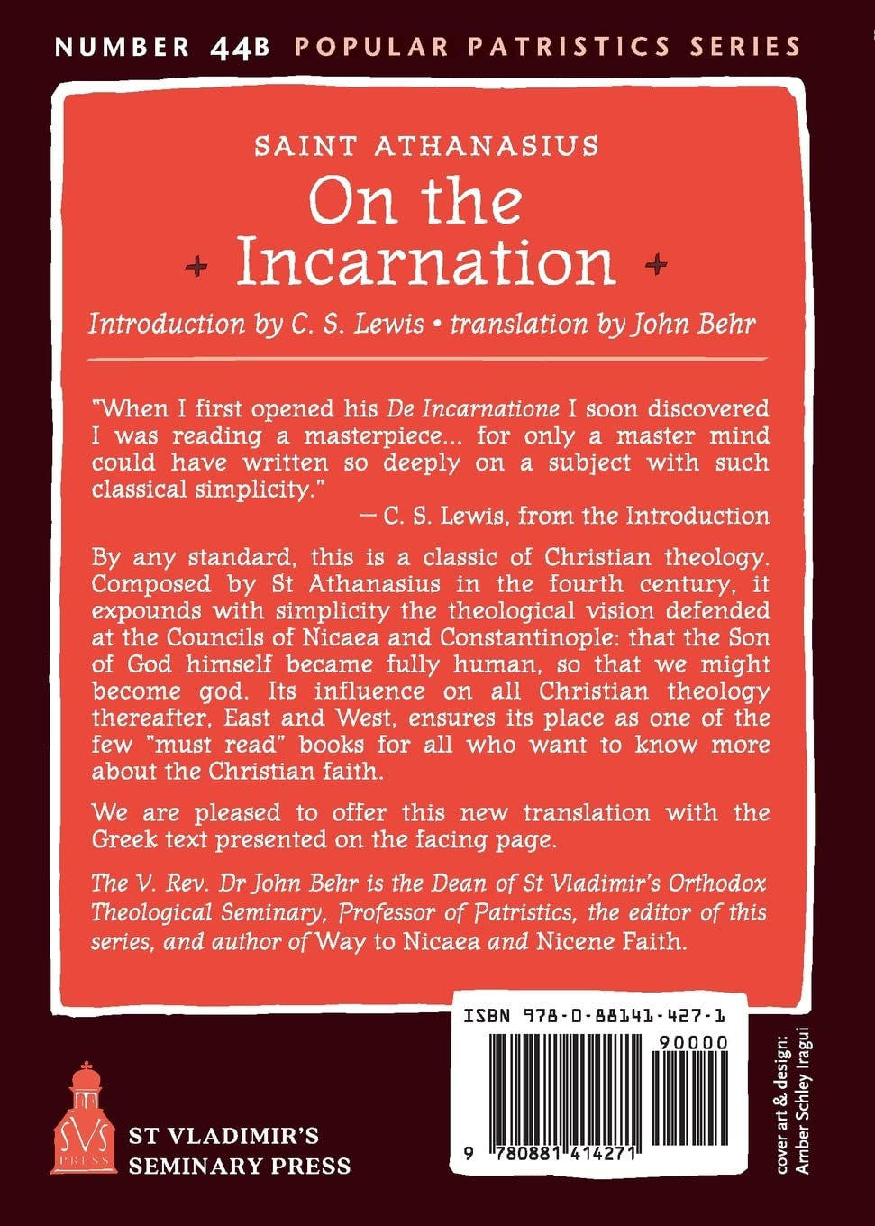 On the Incarnation: Saint Athanasius the Great of Alexandria (Popular Patrictics