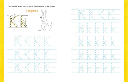 My First Alphabet Tracing Workbook: Practice Pen Control with Abcs and Animal Wo