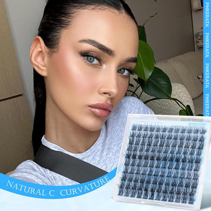 Natural Lash Clusters Eyelash Extensions Wispy Individual Lashes 120 Pcs Eyelash
