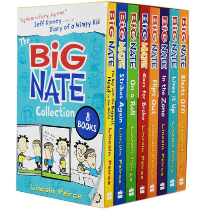 The Big Nate Collection Series 8 Books Box Set by Lincoln Peirce (Boy with the B