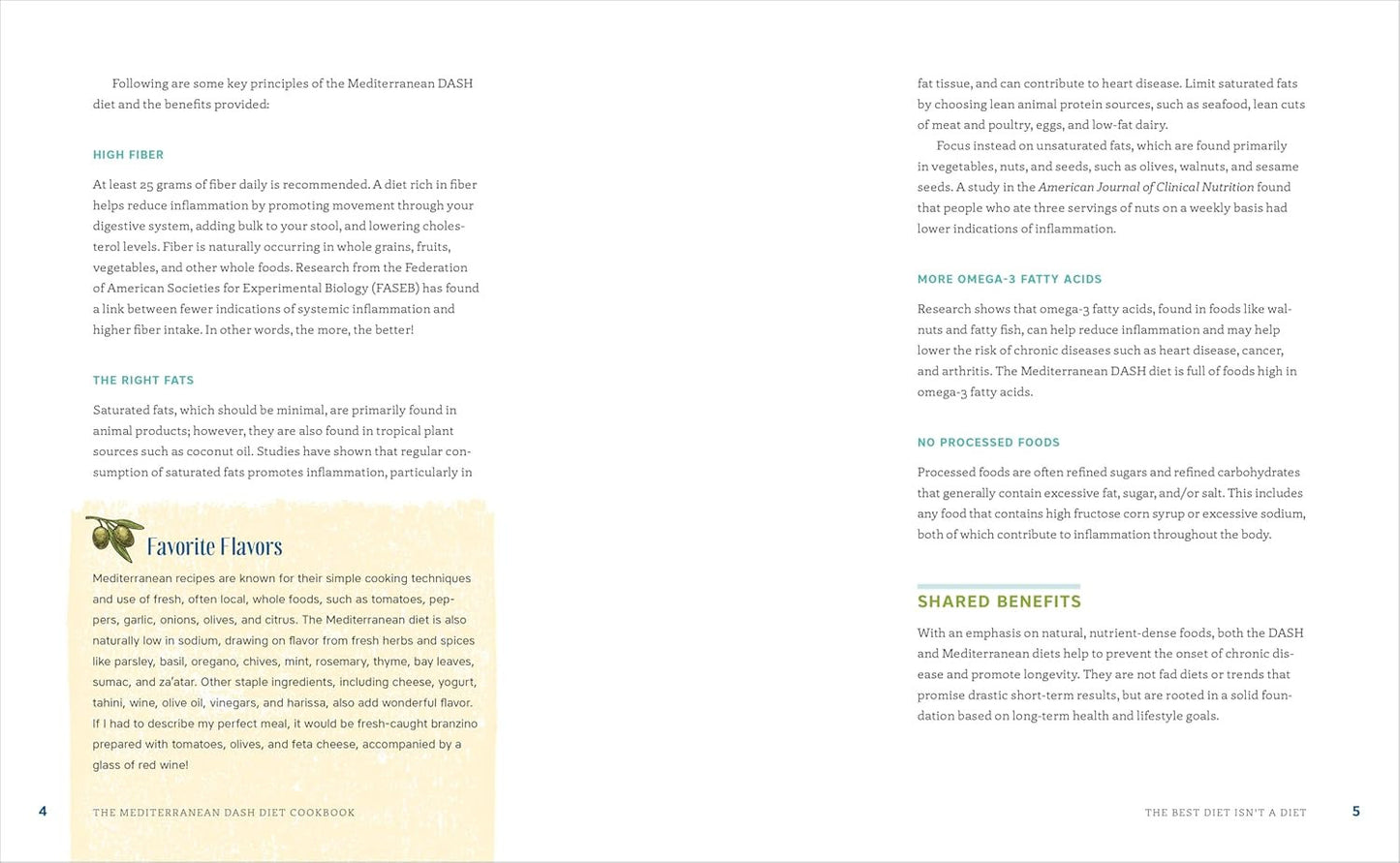 The Mediterranean DASH Diet Cookbook: Lower Your Blood Pressure and Improve Your