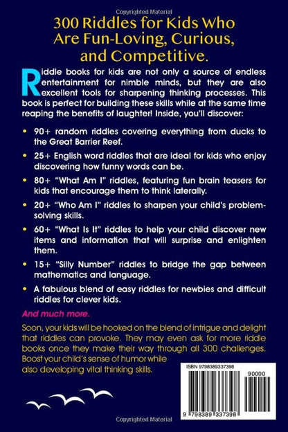 The Ultimate Riddles Book for Kids Ages 9-14: 300 Difficult Brain Teasers and Fu