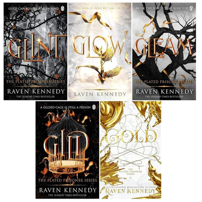 The Plated Prisoner Series 5 Books Collection Set by Raven Kennedy (Gild, Glint,