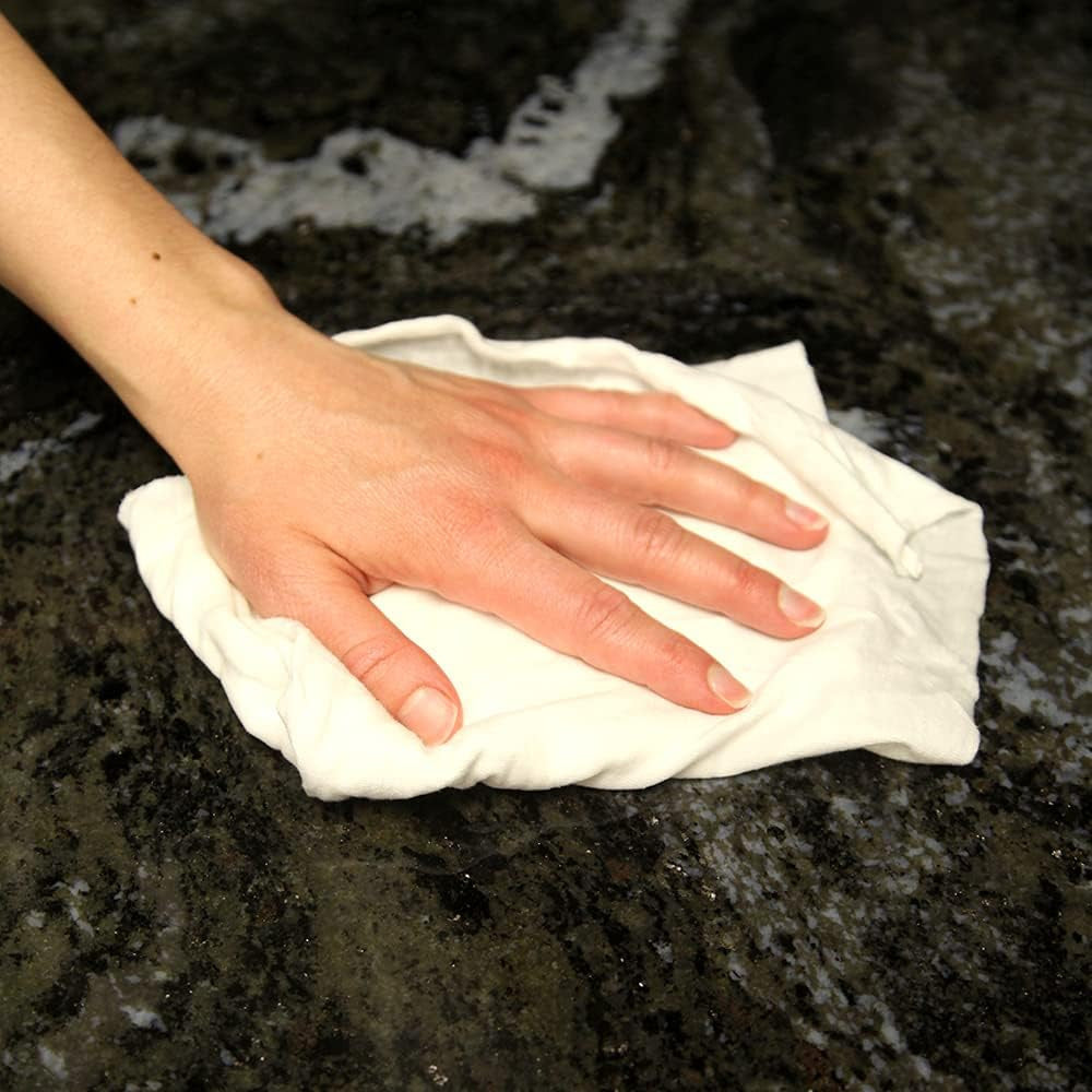 10833 Super Tuff Multi-Purpose Mixed Knit Wiping Cloth, 8Lb Box, White