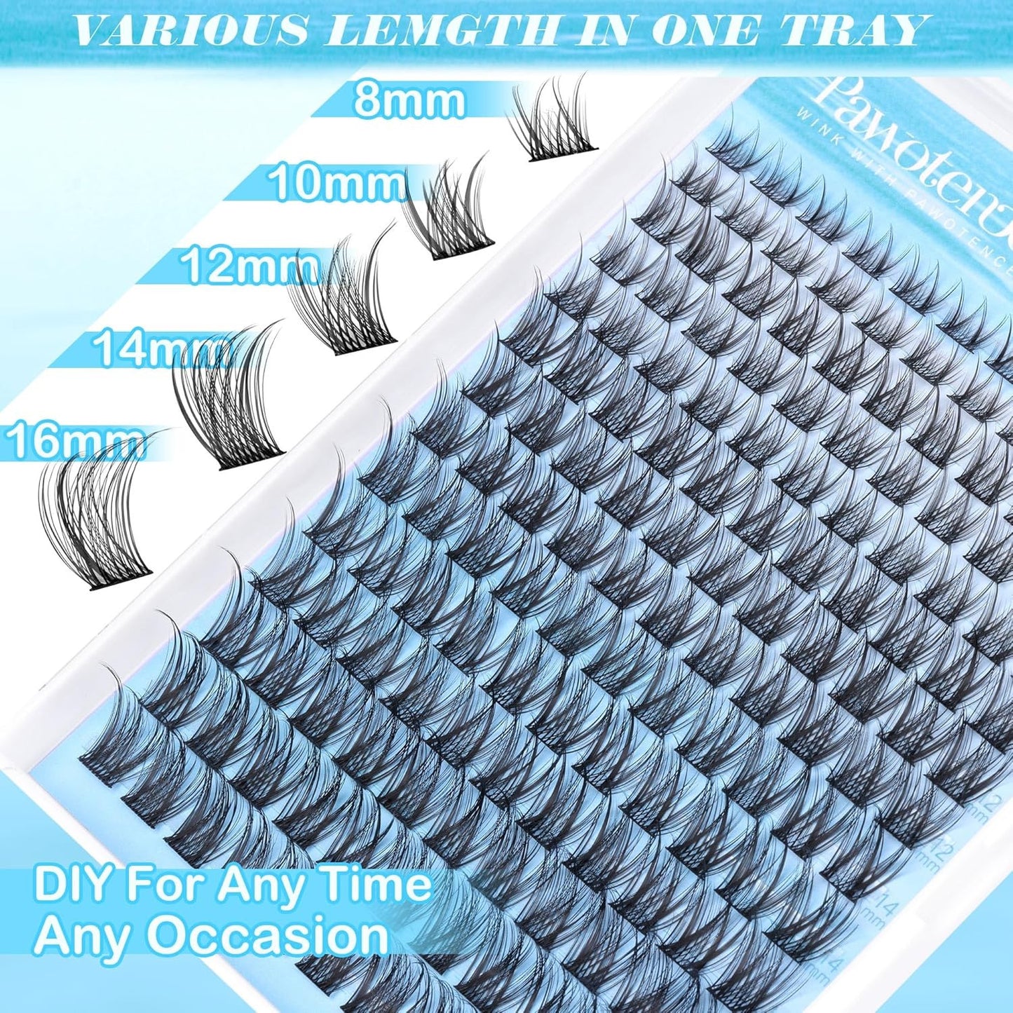 Wispy Lash Clusters Natural Cluster Eyelash Extensions 154Pcs Individual Lashes