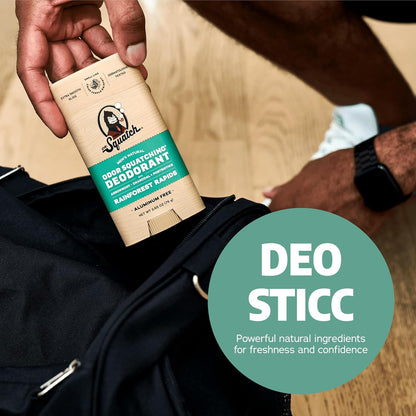 Natural Deodorant for Men - Odor-Squatching Aluminum Free - Rainforest Rapids (2