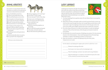 The Big Book of Reading Comprehension Activities, Grade 4: 100 Activities for Af