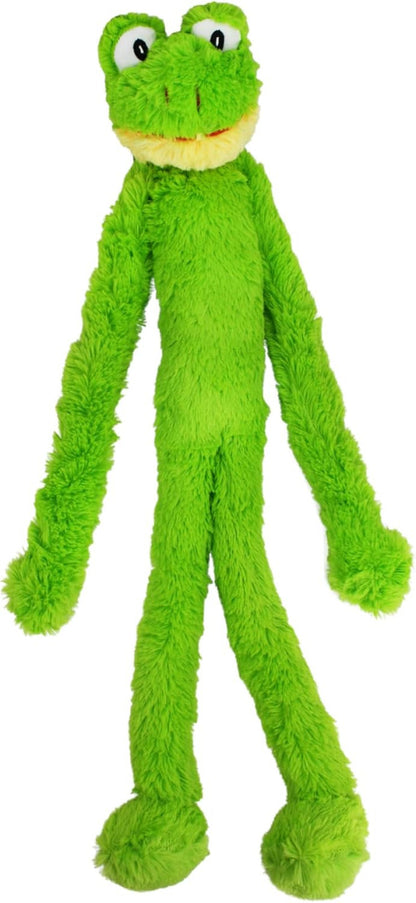 Swingin' Slevin Frog Dog Plush Toy - Squeaky Dog Toy for All Dogs - Extra Soft P