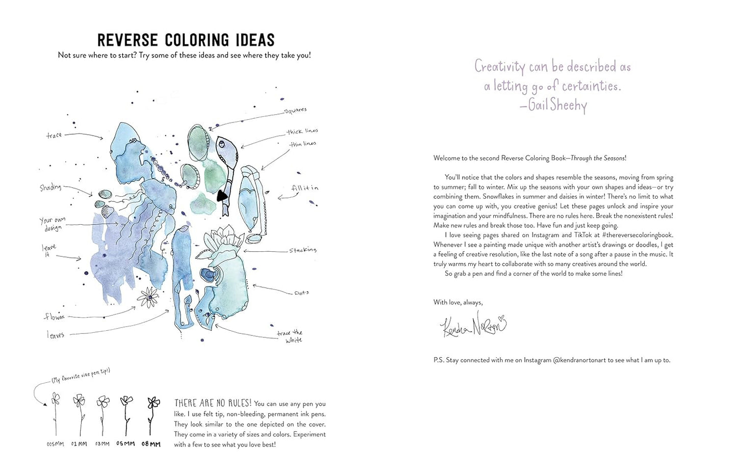 The Reverse Coloring Book™: through the Seasons: the Book Has the Colors, You Ma