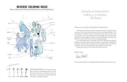 The Reverse Coloring Book™: through the Seasons: the Book Has the Colors, You Ma