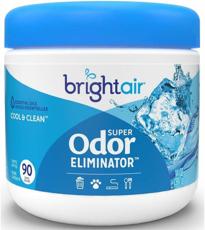 14 Oz. Super Odor Eliminator, for Medium-Size Spaces, Cool & Clean Scent, Case o