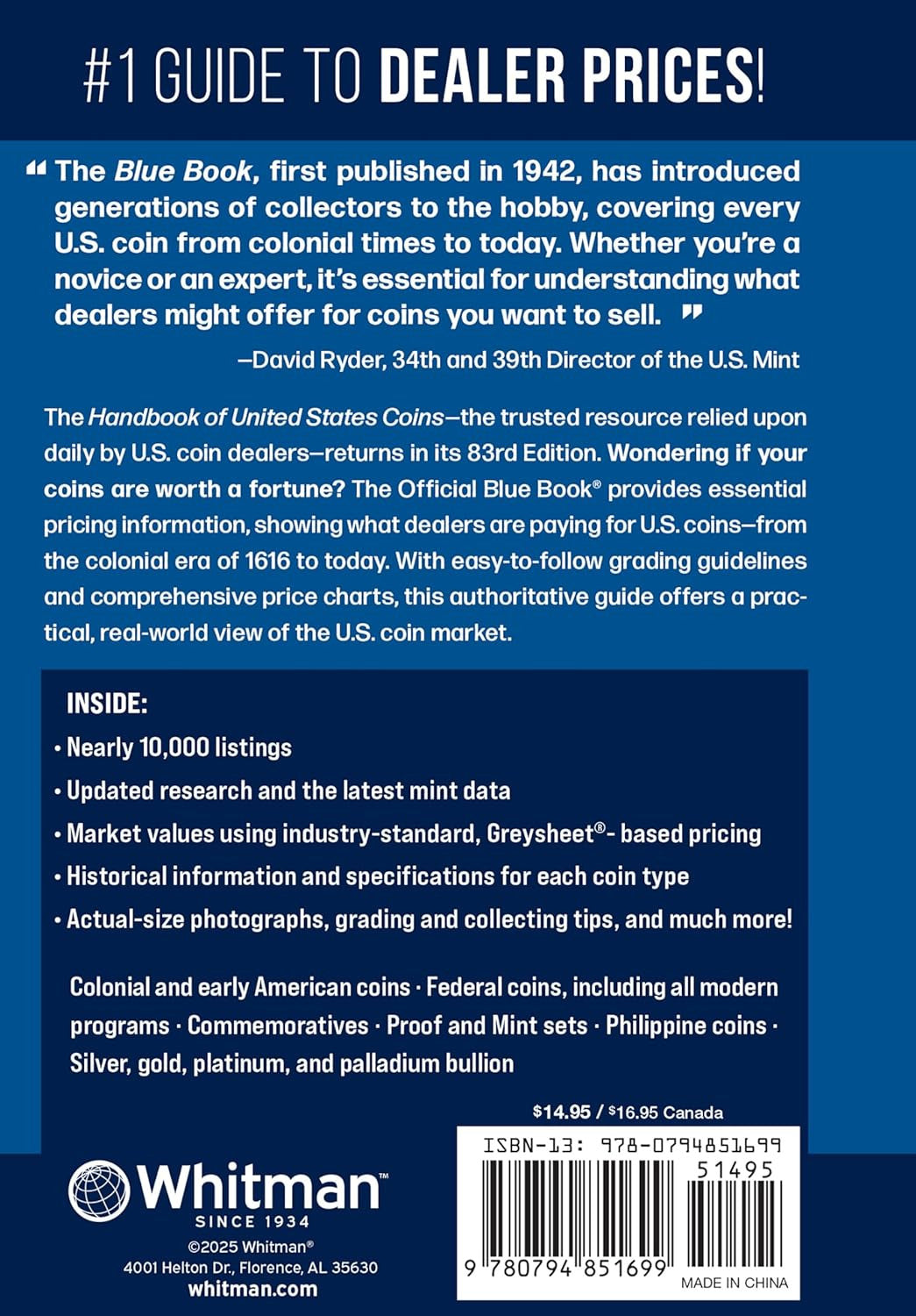 The 2026 Blue Book: Handbook of United States Coins